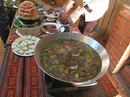 Món lẩu tại Sapa